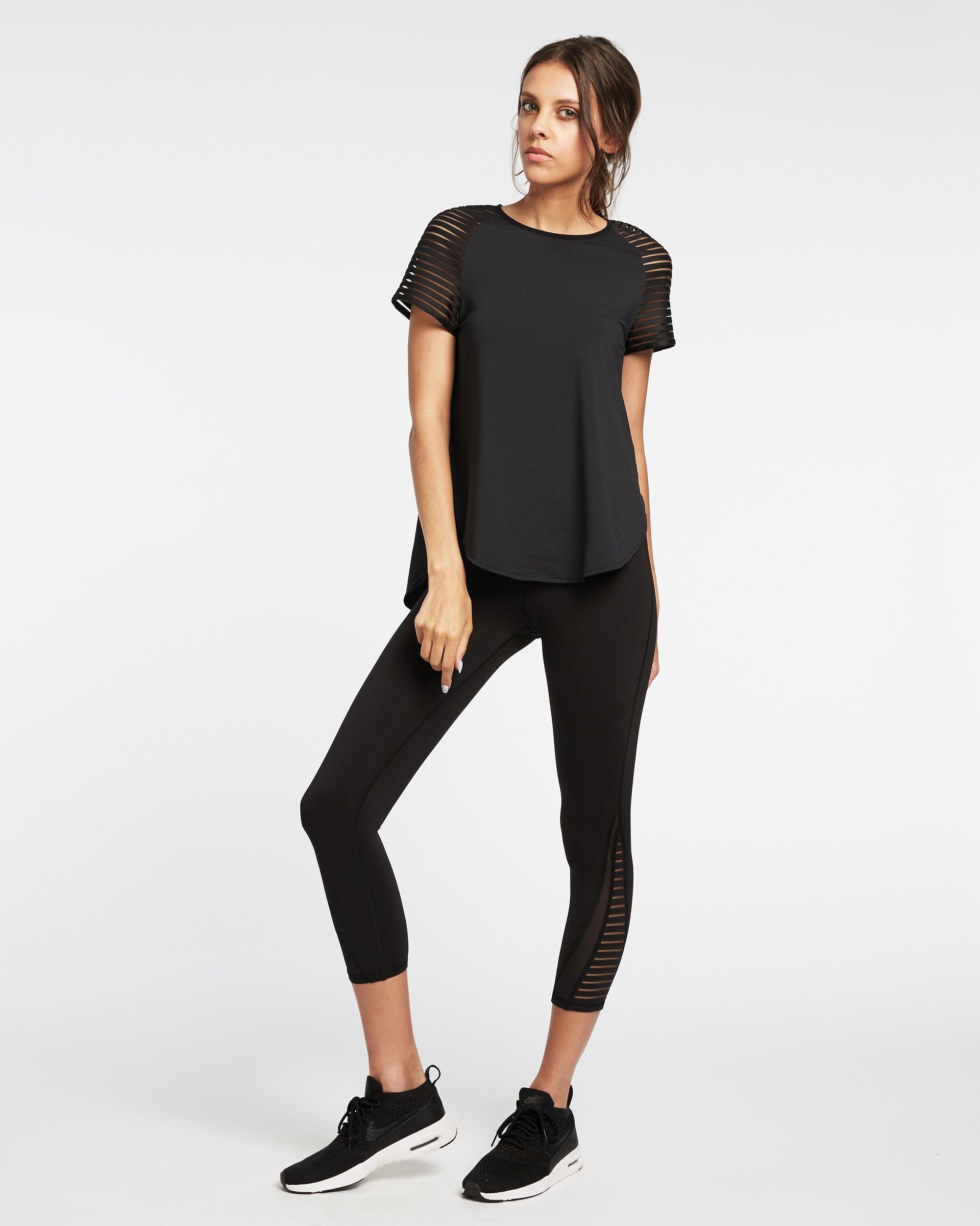 Apex Crop Legging - Black