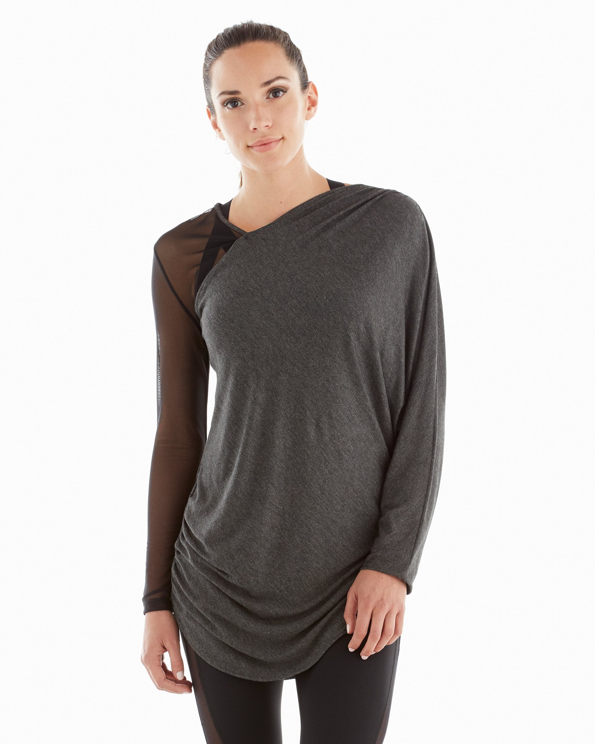 Athena Top - Charcoal Grey