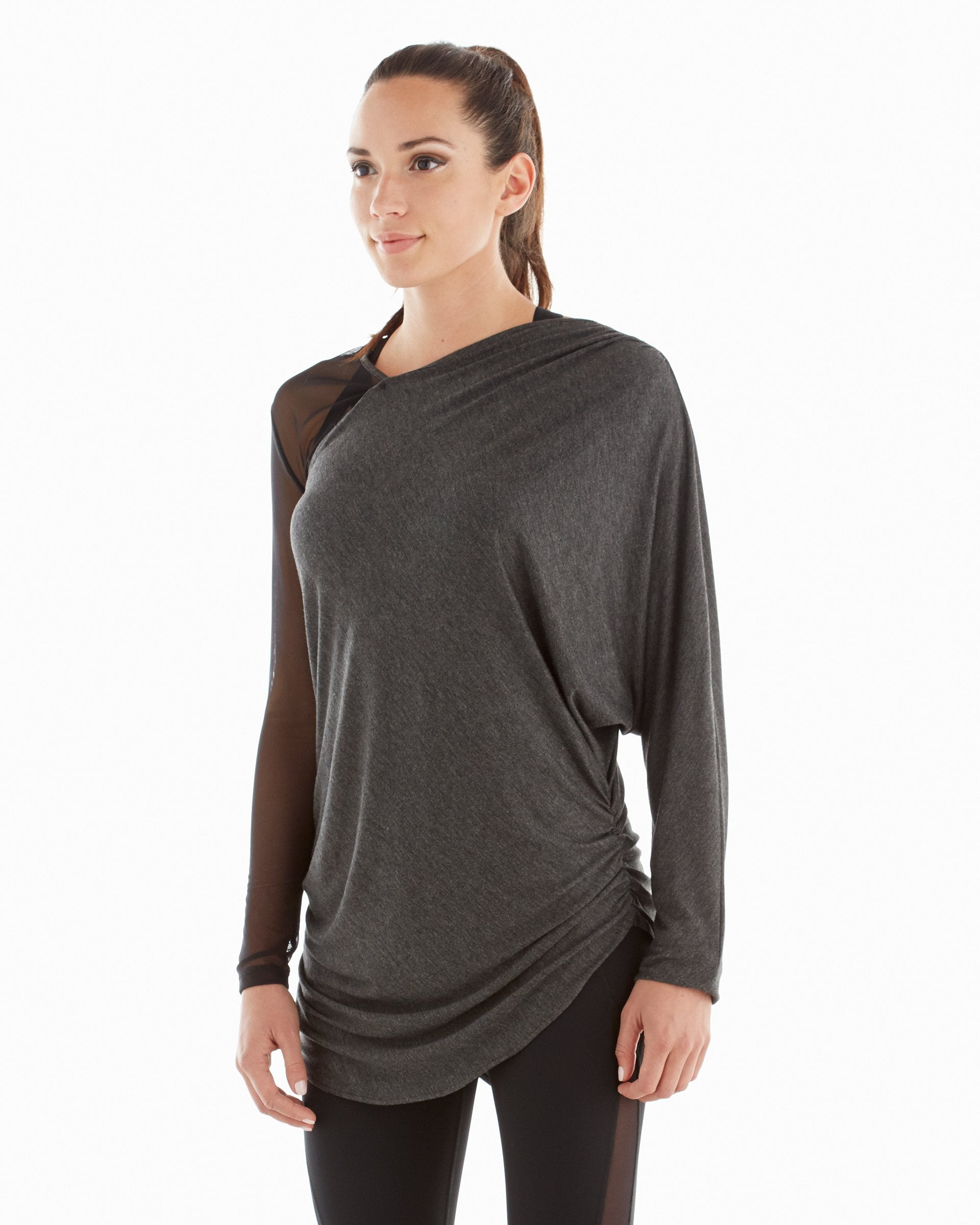 Athena Top - Charcoal Grey